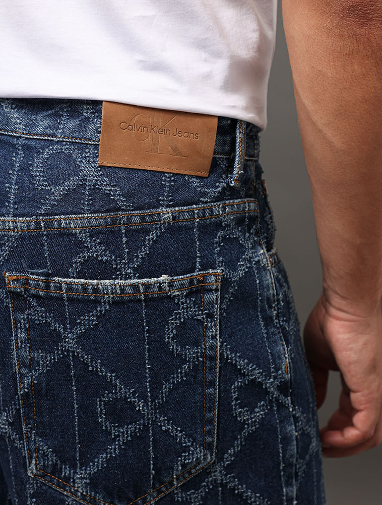 Miniatura Calça Jeans Masculina Calvin Klein Jeans - Azul Médio Calça Jeans Masculina Calvin Klein Jeans Azul Médio 38