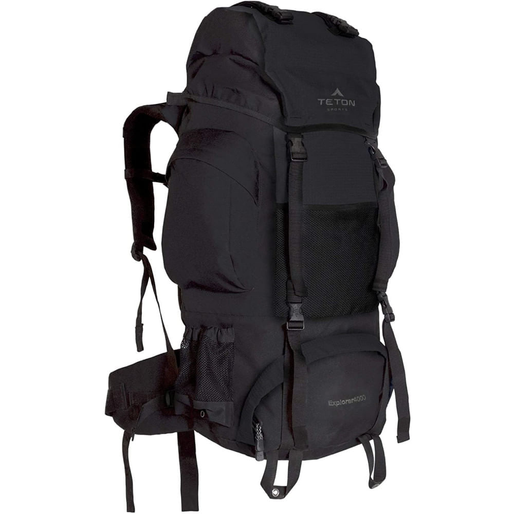 TETON Mochila de Acampamento Camping 75L Impermeável Preta