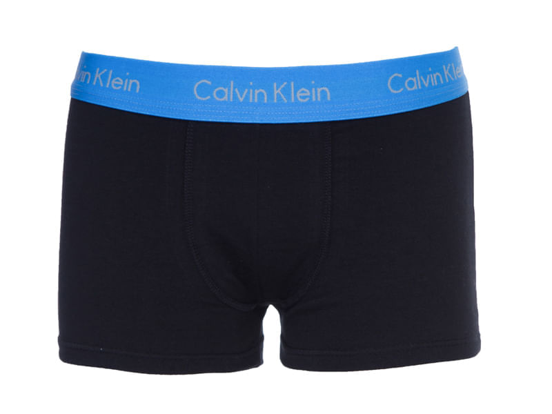 Miniatura Kit 2 Underwear Trunk Classic Costura Frontal Elástico Preto Cueca Infantil Calvin Klein - Preto Kit 2 Underwear Trunk Classic Costura Frontal Elástico Preto Cueca Infantil Calvin Klein Preto 10/12