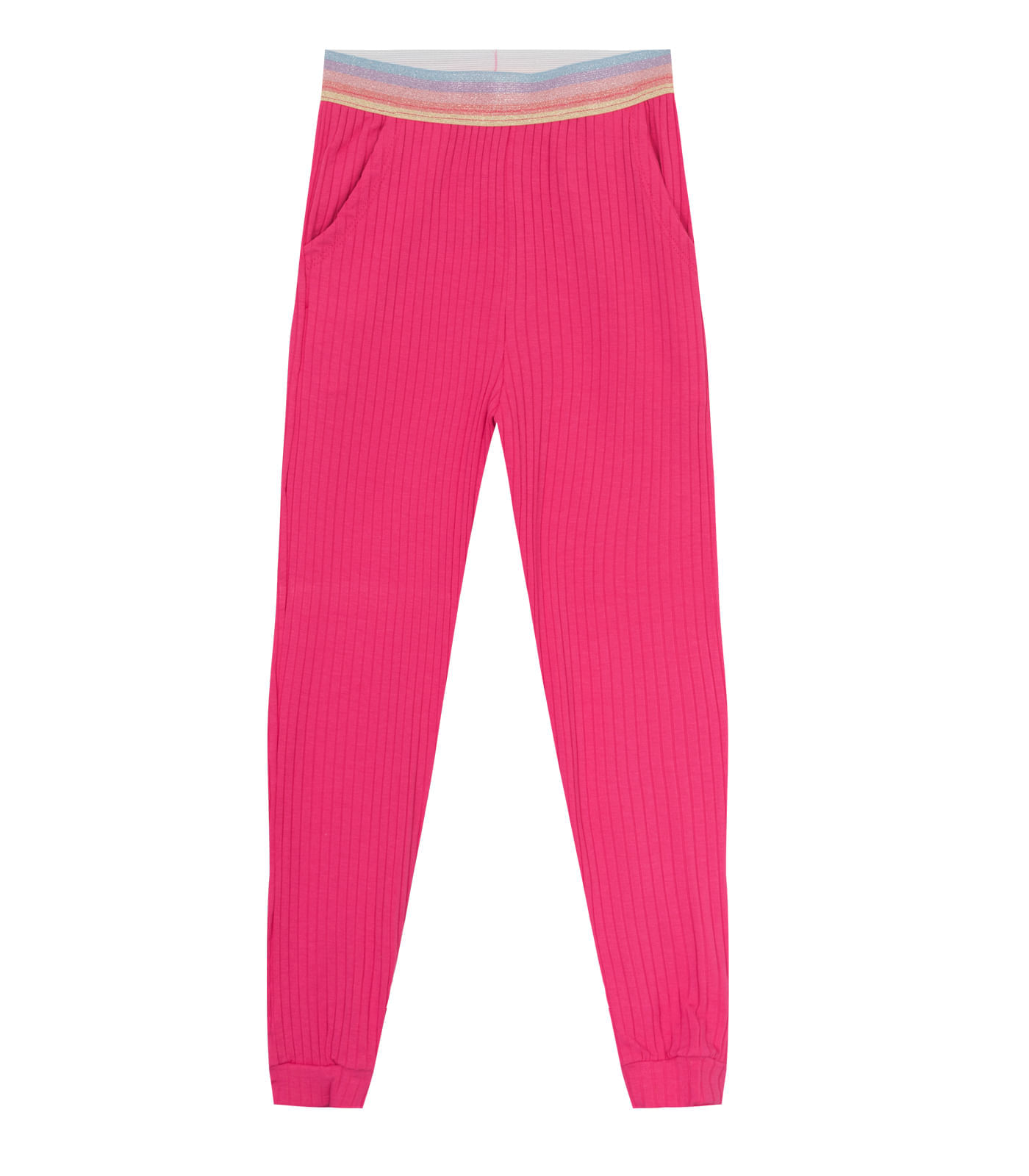 Miniatura Calça Infantil Canelada Select Rosa 4