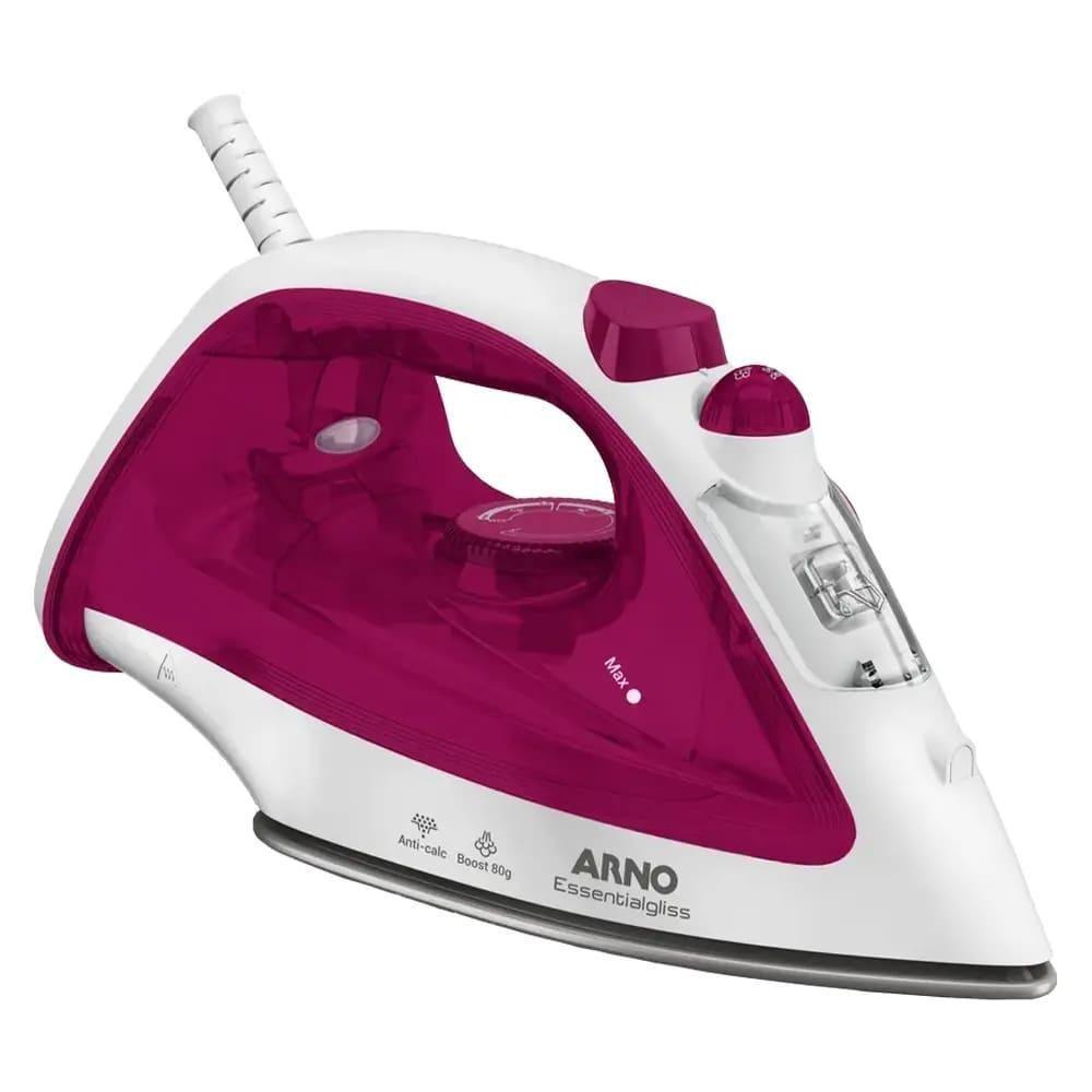 Miniatura Ferro Arno A Vapor Essentialgliss - Fmq - 1830009065 Branco/rosa 220 Volts