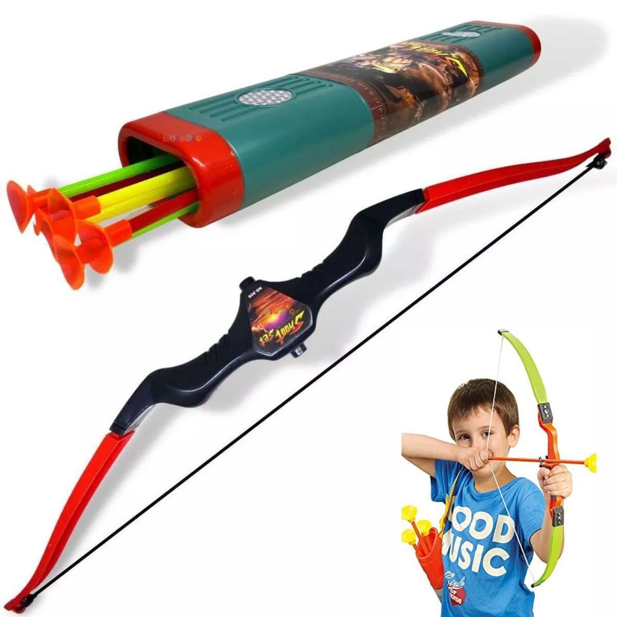 Miniatura Brinquedo Arco Flecha Infantil Porta Bolsa Criança Lançador
