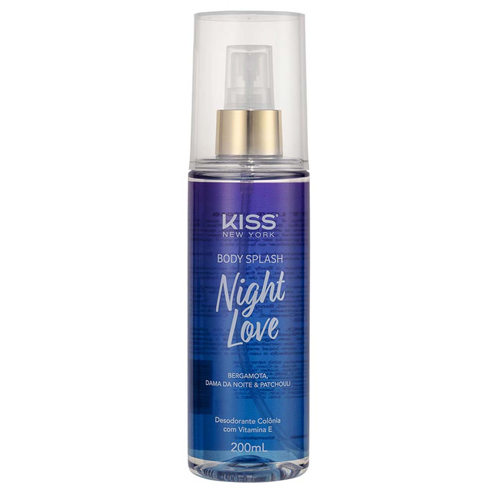 Miniatura Body Splash Night Love Kiss New York Perfume Corporal 200ml