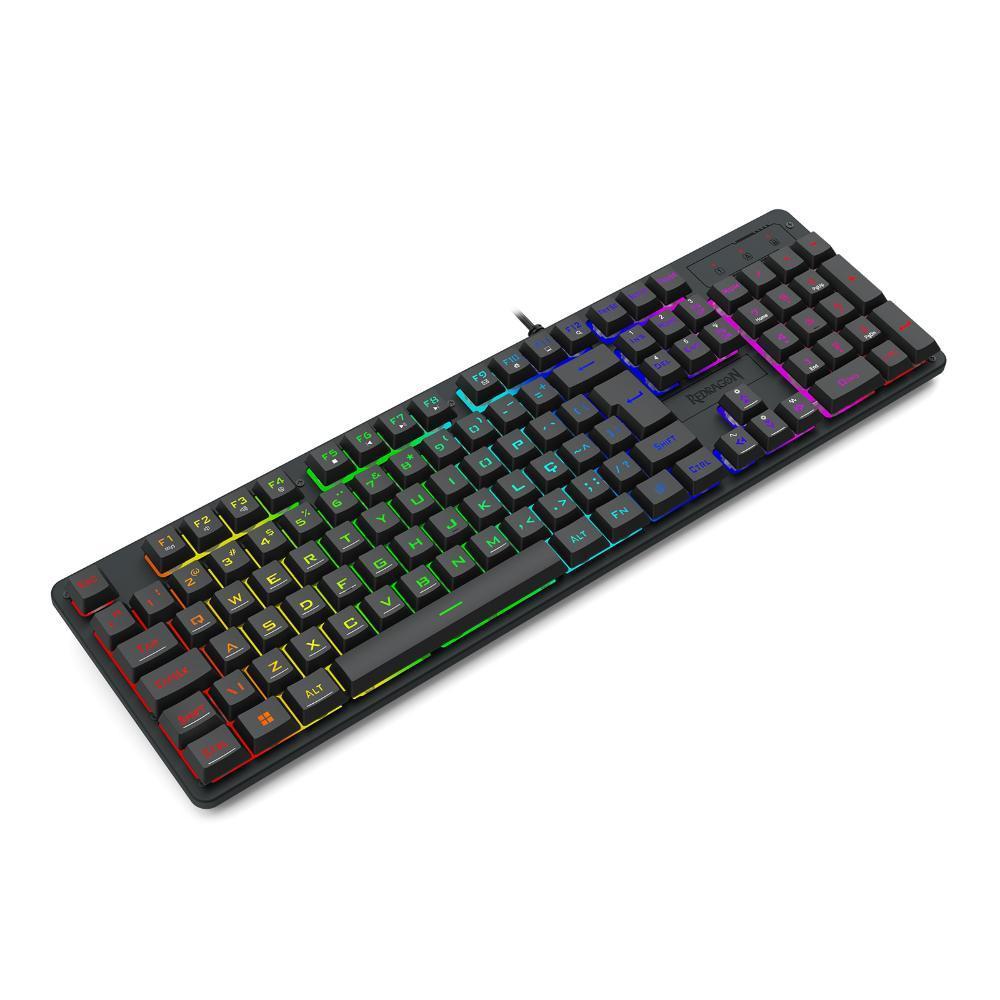 Miniatura Teclado Membrana Gamer Redragon Netherbane Rgb K521 Preto