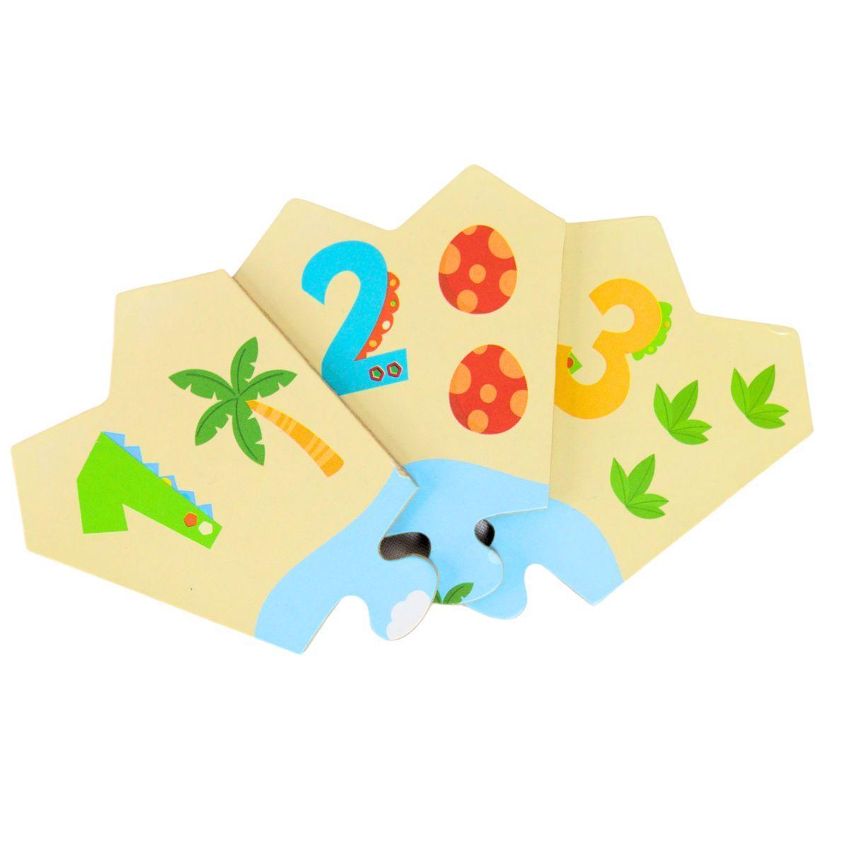 Miniatura Quebra Cabeça 3X1 Dinossauros Mdf 41 Peças - Pais & Filhos
