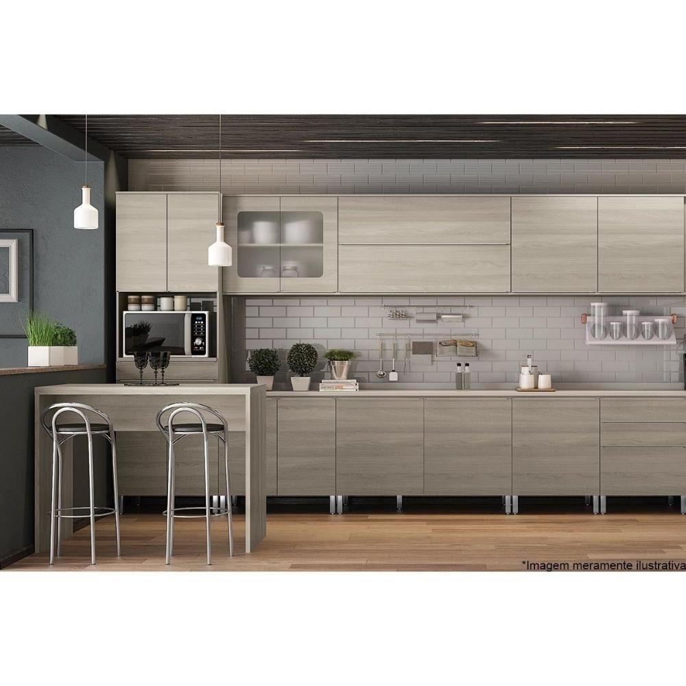 Miniatura Módulo Cozinha Kappesberg Nox Tampo P- Balcão S415 80cm Cinzel-kappesberg