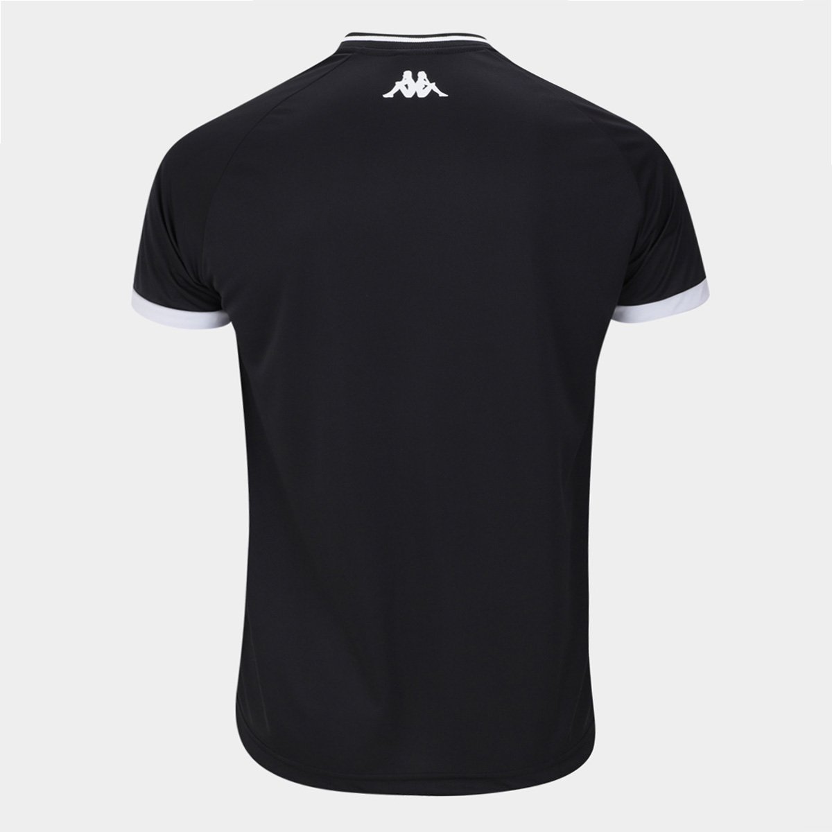 Miniatura Camisa Vasco Kappa Supporter New Masculina Preto+Branco - EGG