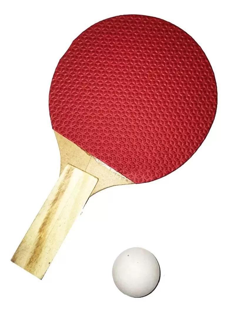 Miniatura Kit Ping Pong Brinquedo Tênis De Mesa 2 Raquetes + 1 Bola