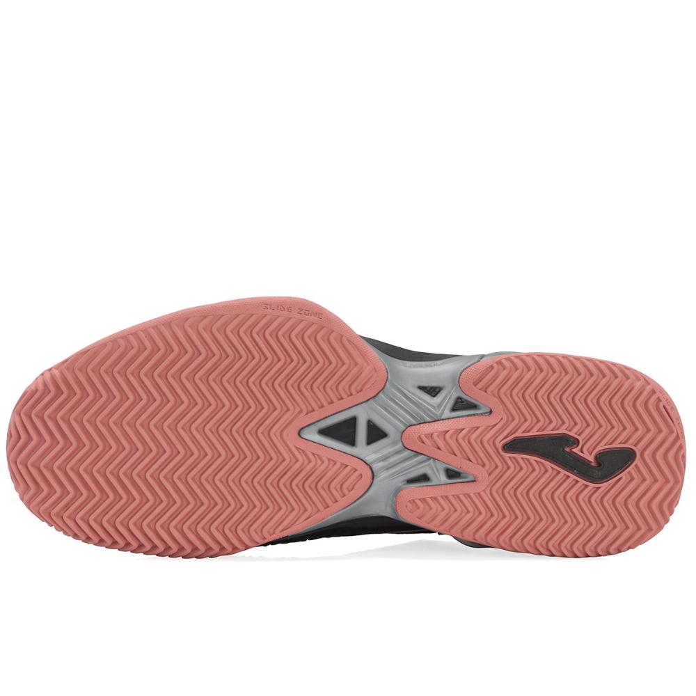 Miniatura Tênis Joma Ace Pro Clay - Saibro - Preto Rosa e Cinza 36
