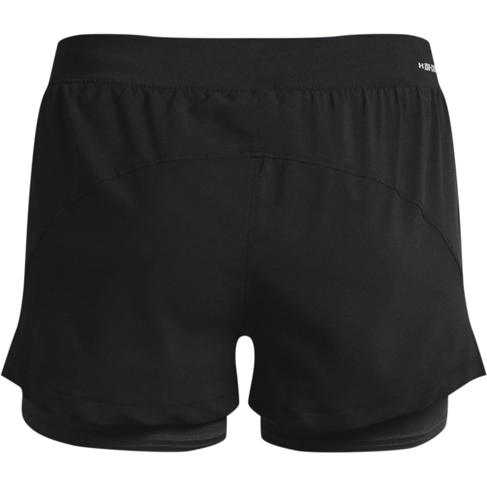 Shorts de Corrida Feminino Under Armour IsoChill Run 2N1 Preto - G
