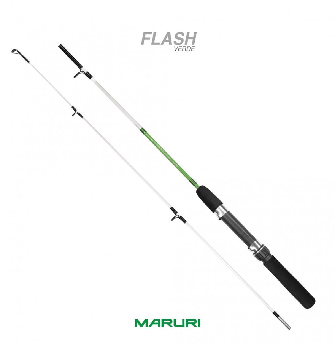 Miniatura Vara De Pesca Maruri Flash 451 Verde 1,35 Metro Peça Unica 1