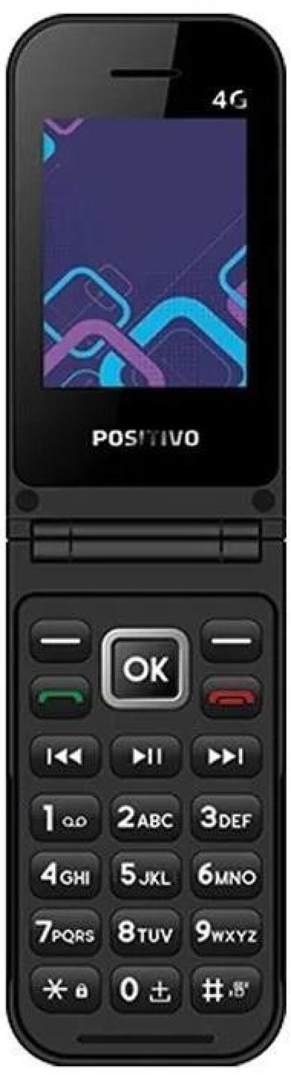 Miniatura Celular Positivo P51 Função Modem 4G Câmera Traseira Rádio