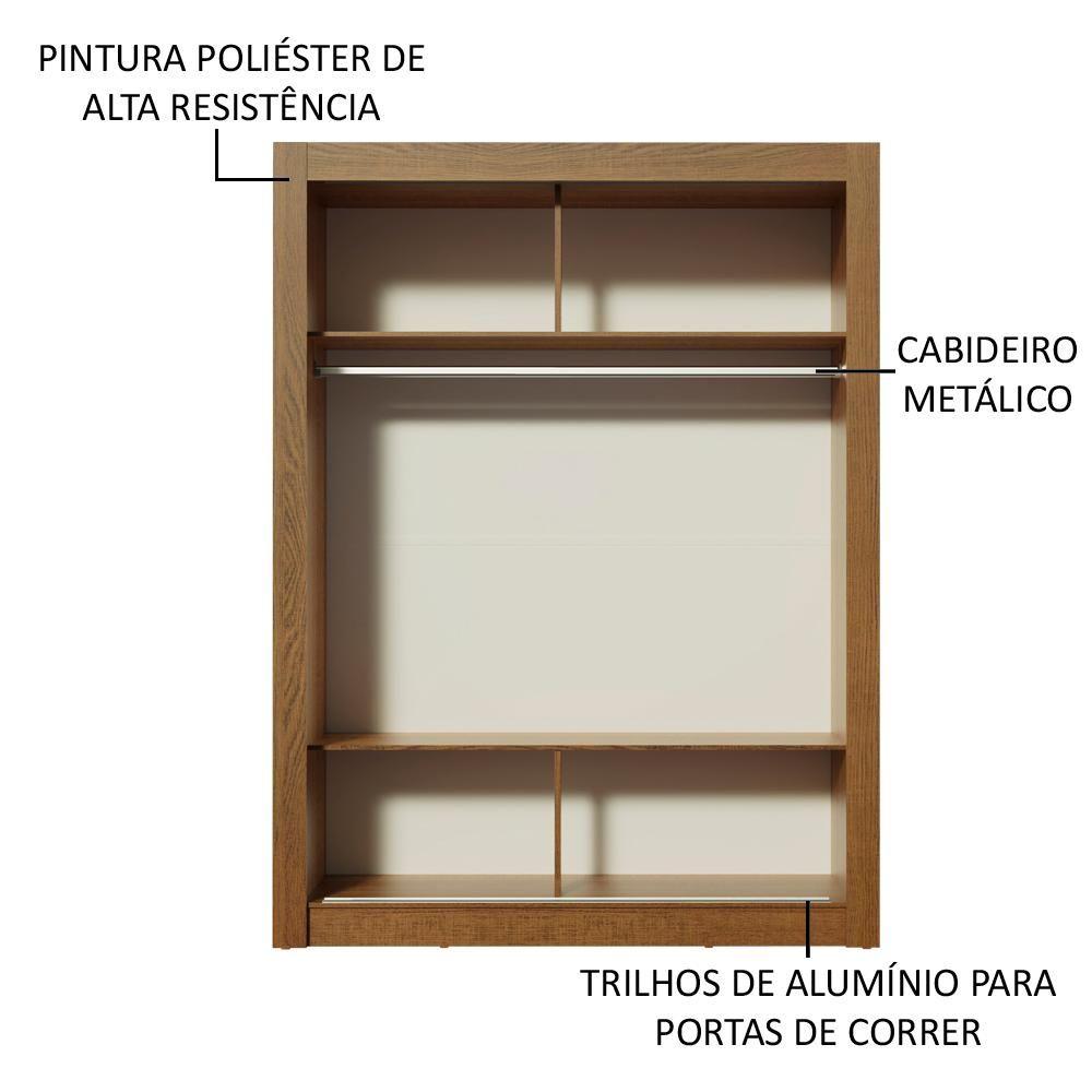 Miniatura Guarda Roupa Infantil Enzo 2 Portas de Correr Madesa