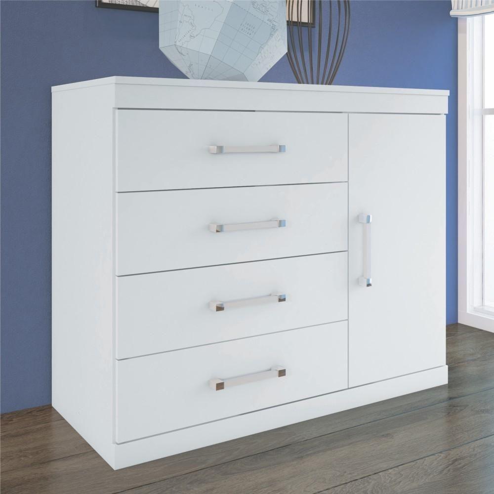 Jogo Quarto De Casal Com Espelho Pasadena Branco