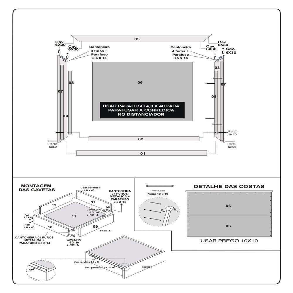 Miniatura Mesa De Cabeceira Lisboa 2 Gavetas Leifer Freijó Off White