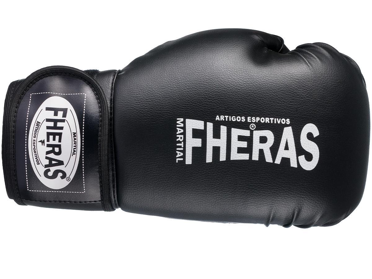 Miniatura Luva De Boxe Muay Thai Mma 14Oz Preta Fheras