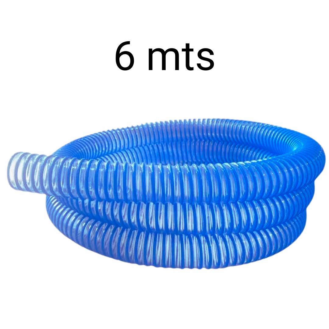 Kit Limpeza Piscina Mangueira Silicone 6Mt Clorador E Estojo