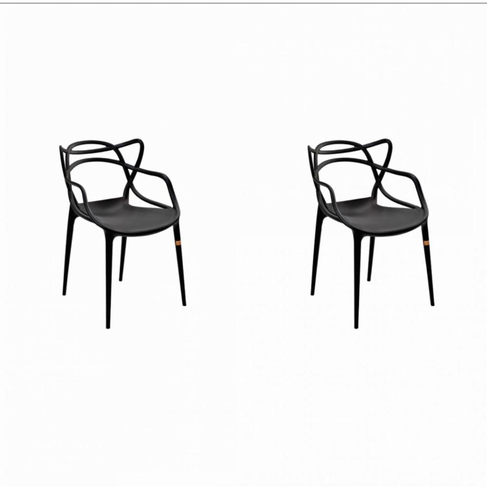 Miniatura Conjunto 2 Cadeiras Allegra Rivatti Preto
