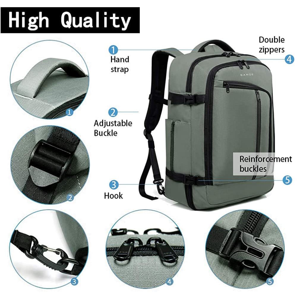 BANGE 1916 Mochila 40 litros Multifuncional Cinza