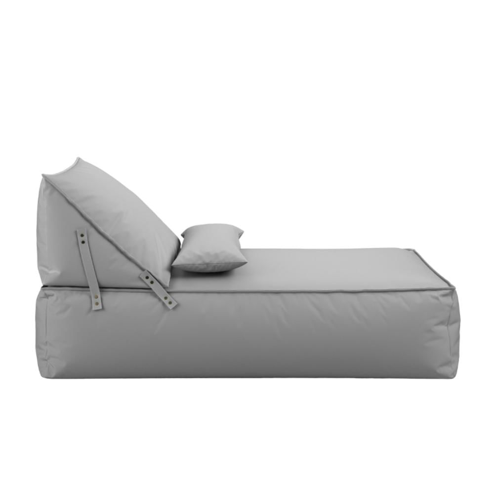Chaise em Outdoor com Encosto Móvel Taipe Cinza
