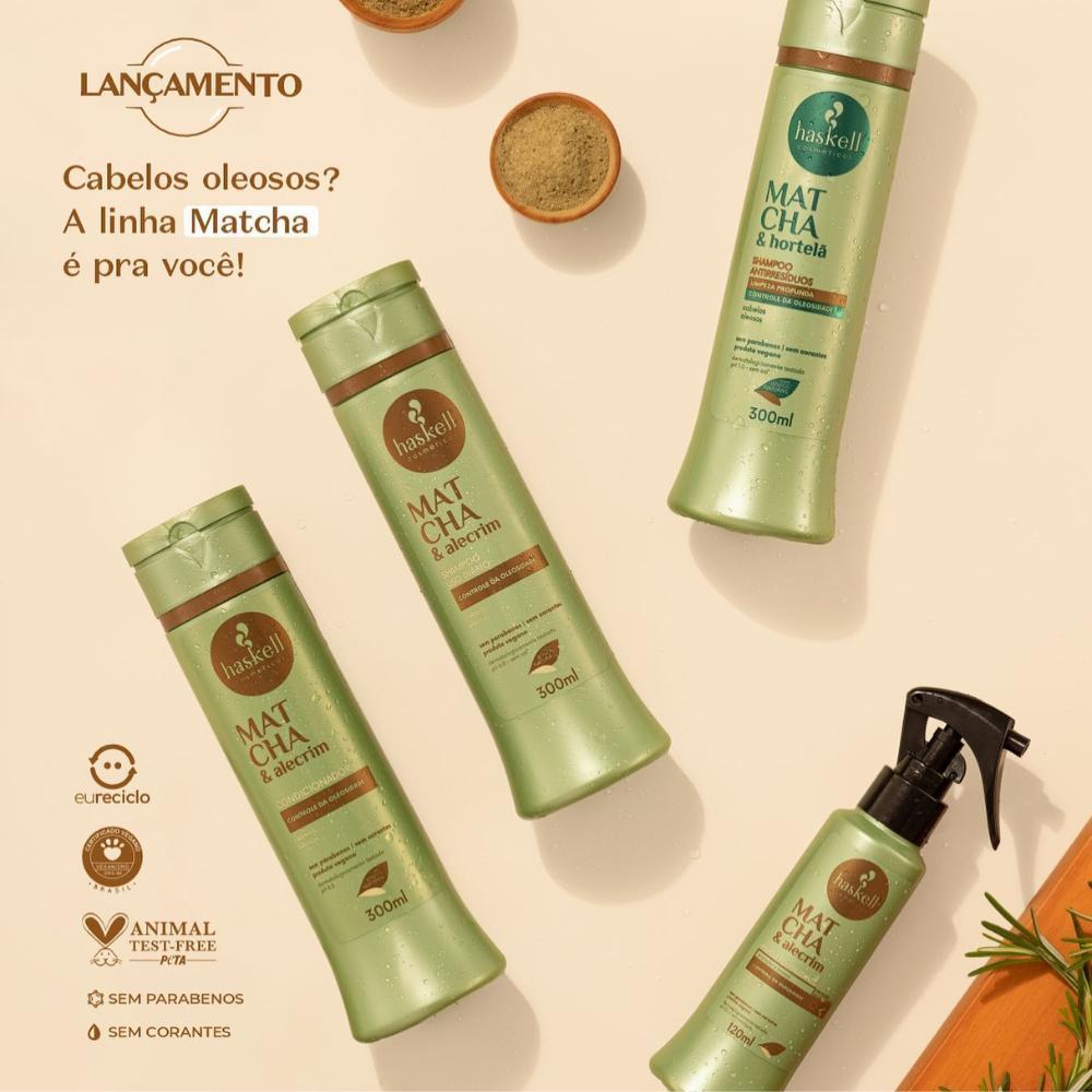 Miniatura Fluido Haskell Revitalizante Matcha & Alecrim 120Ml
