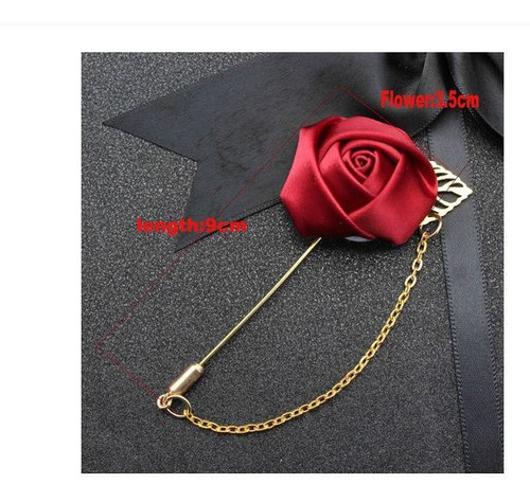 Lapela Broche De Tecido Terno Casamento Noivo Padrinho Flor