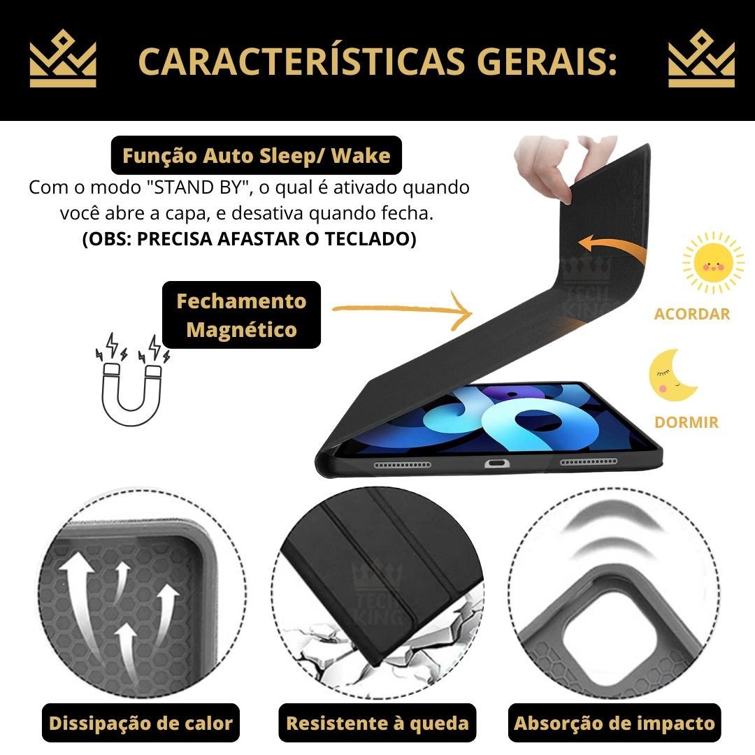 Miniatura Capa Com Teclado Magnético Redmi Pad Se 8,7 - Anti Queda