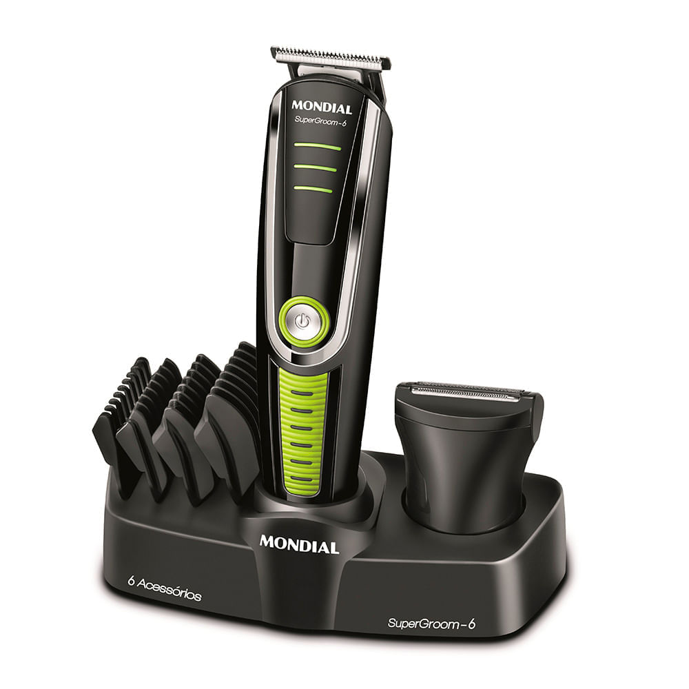 Miniatura Aparador de Pelos Super Groom 06 Mondial BG-04 BODY GROOM-BIV-PRETO