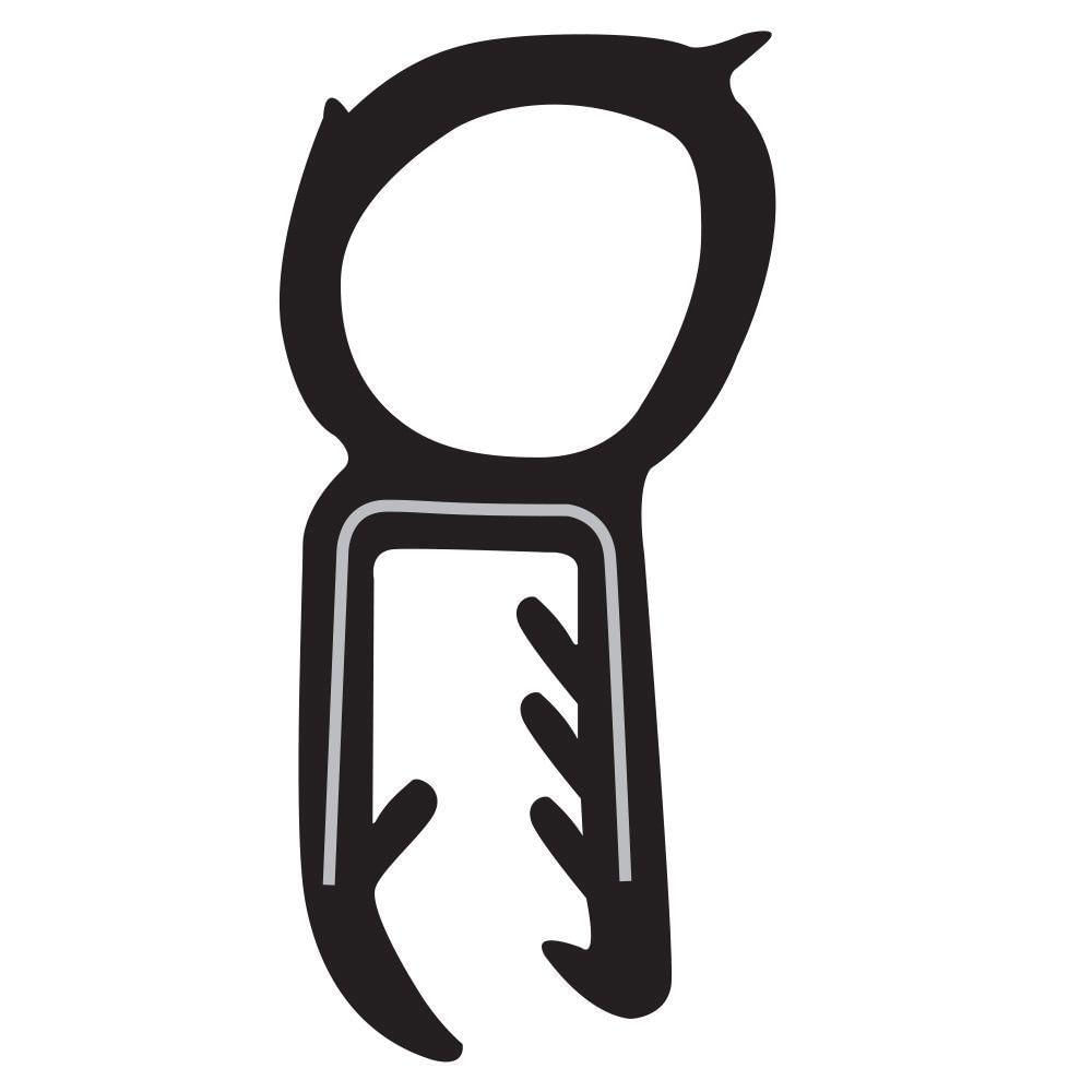 Miniatura Borracha Da Porta Traseira Baú 6.80 Metros Master Após 2006