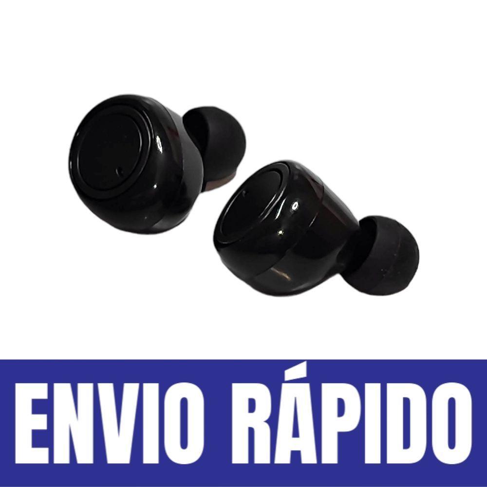 Miniatura Fone Wireless Preto Micro Ponto Qualidade Compatível Com Moto E6