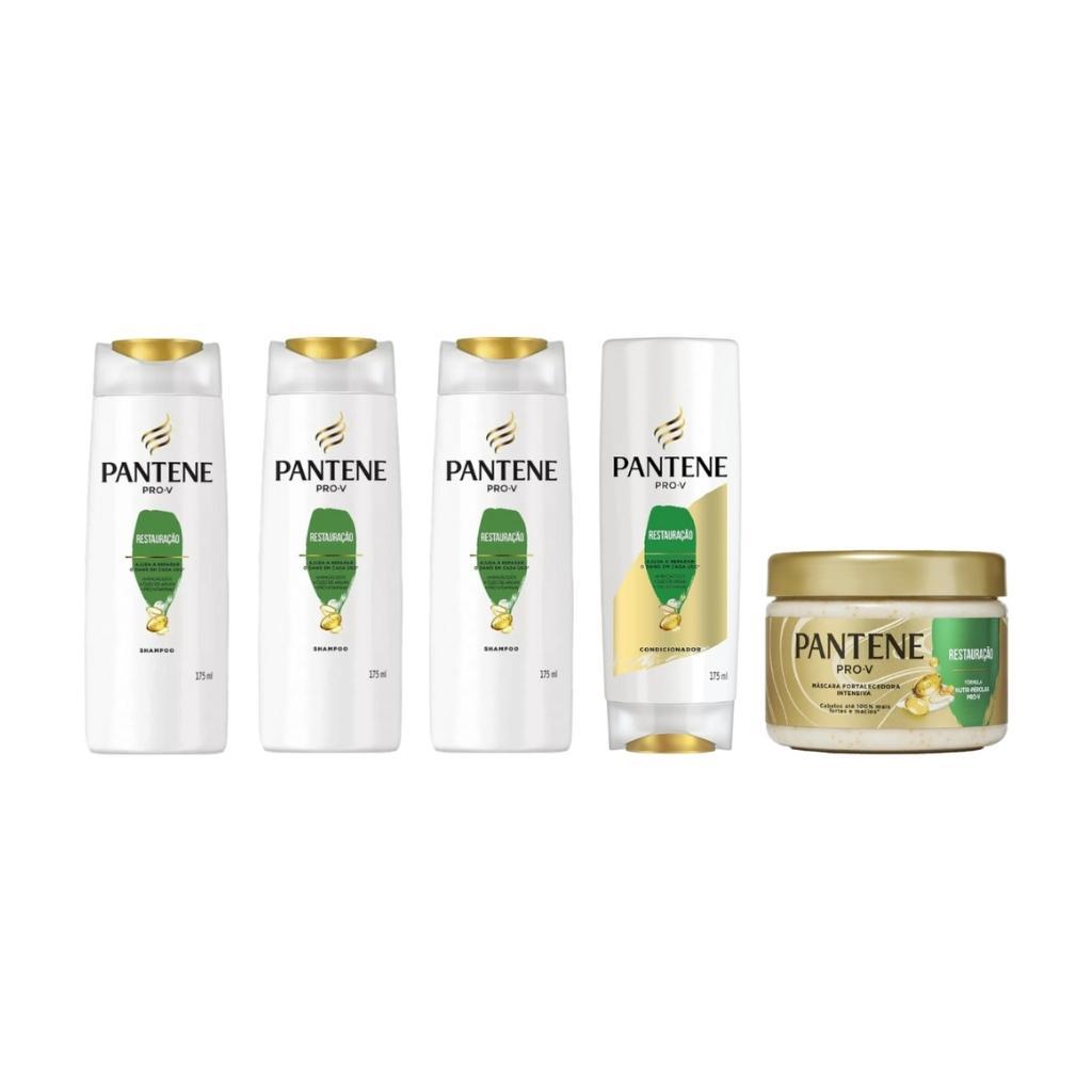 Miniatura Kit Pantene Restauraçao 3 Sh 175Ml + Cond 175Ml + Masc 270G