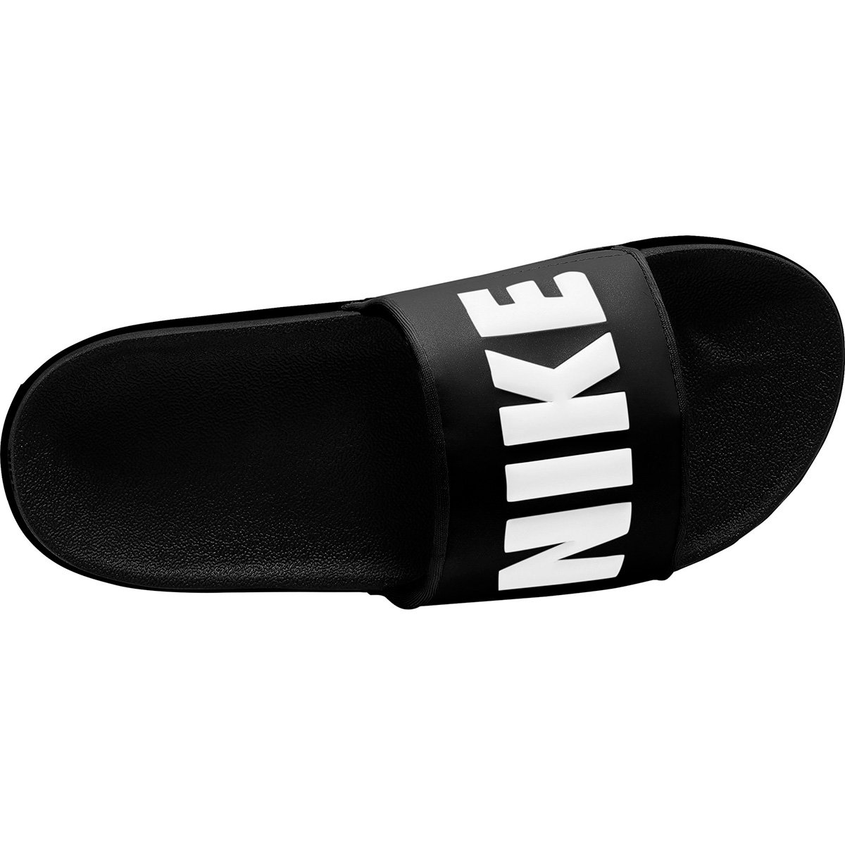Miniatura Chinelo Nike OffCourt Slide Feminino Preto+Branco - 33.5