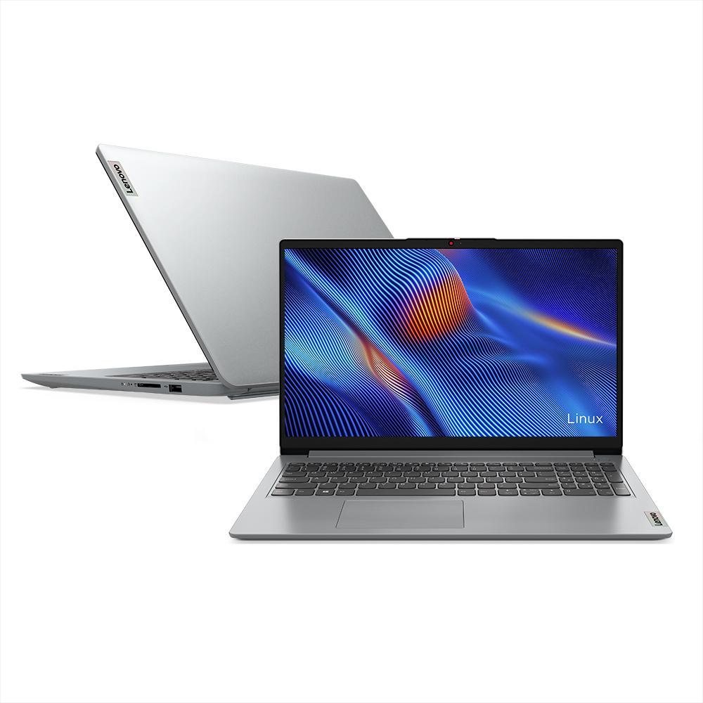 Miniatura Notebook Lenovo IdeaPad 1 R3-7320U 4GB 256GB SSD Linux 15.6" 82X5S00600 Cloud Grey