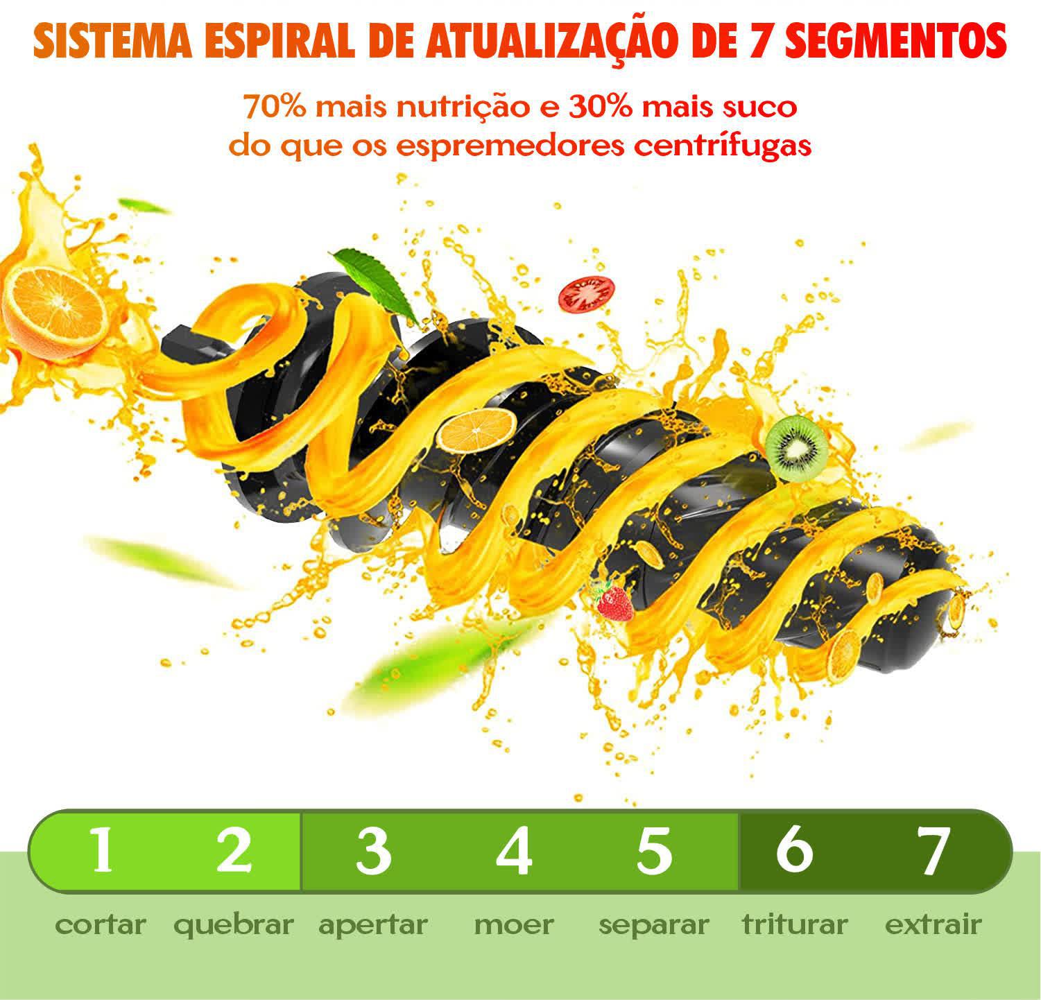 Miniatura Slow Juicer Moedor Espremedor Extrator De Prensa A Frio 220V