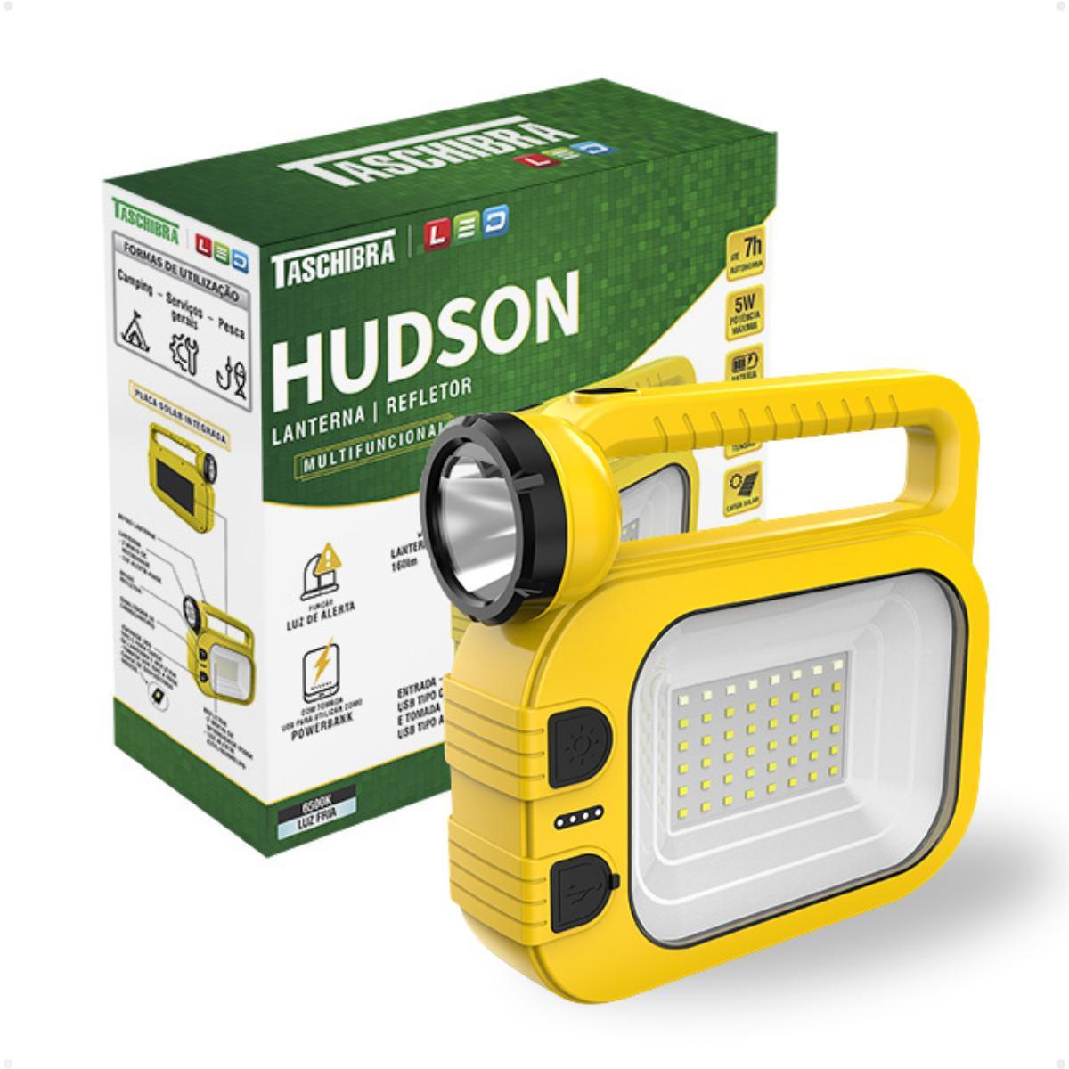 Miniatura Lanterna Taschibra Led Hudson Solar Ip44 Regarregavel