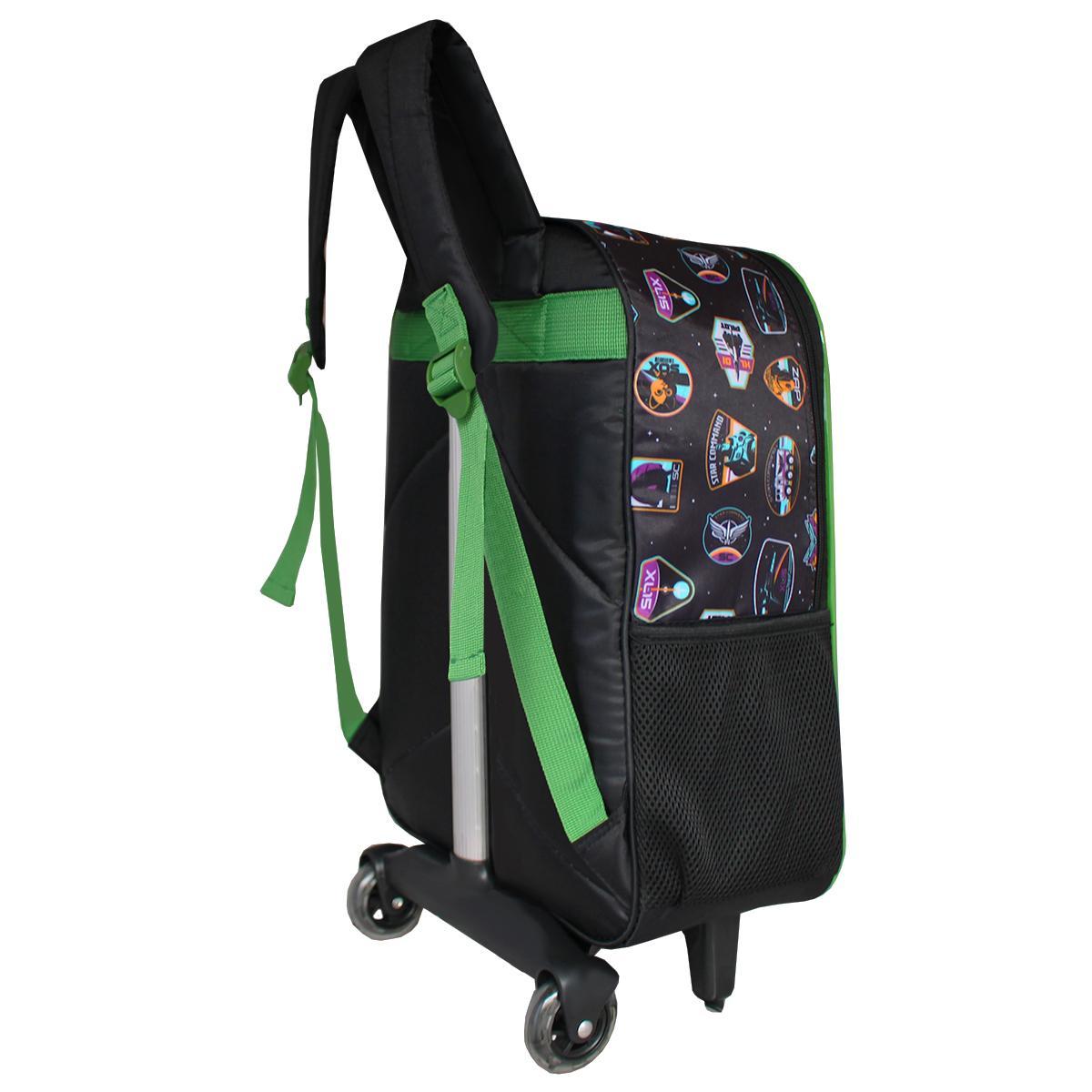 Miniatura Mochila Escolar De Rodinhas Buzz Lightyear Toy Story Preto