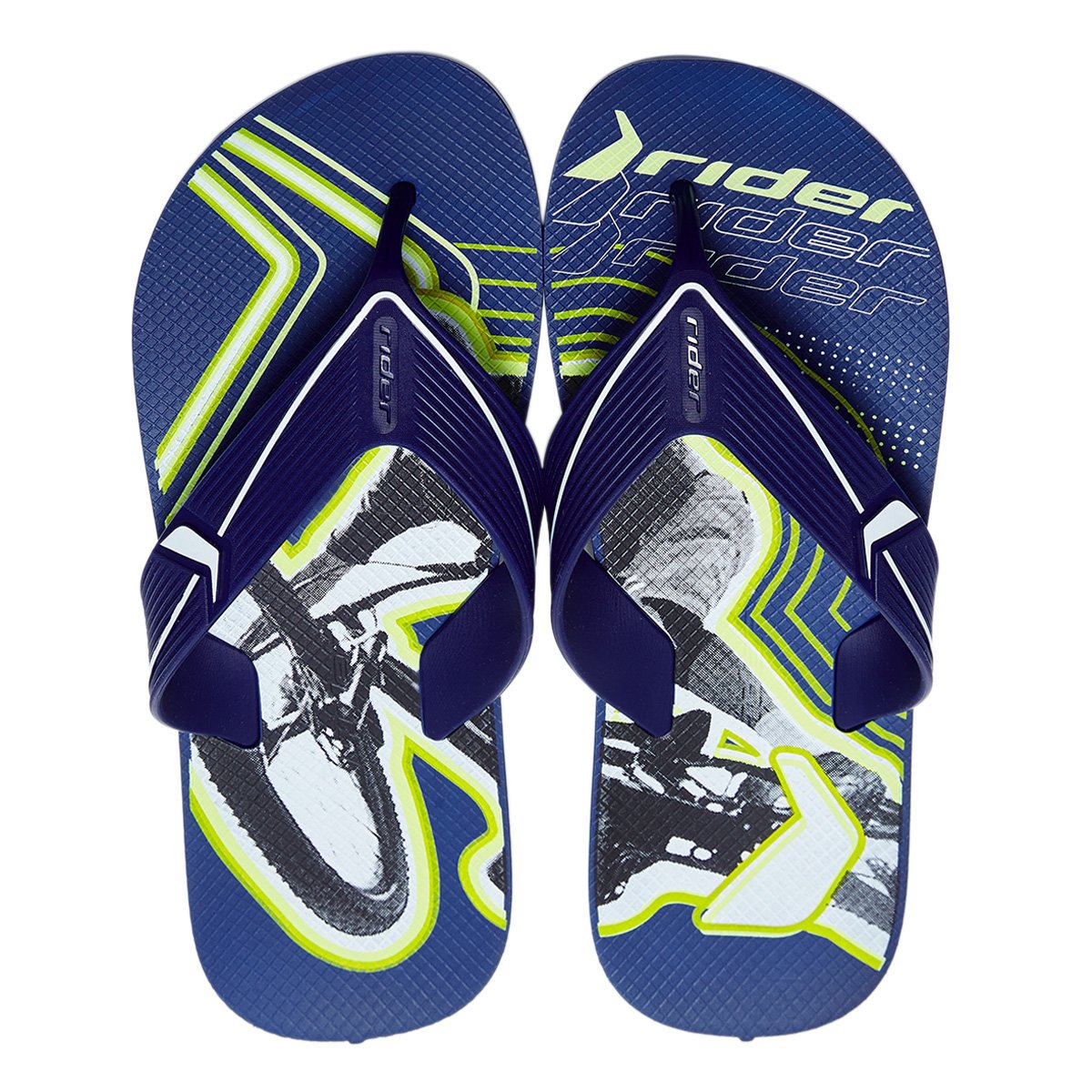 Miniatura Chinelo Rider Dash Masculino Azul+Verde - 37/38