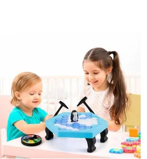 Miniatura Jogo Mesa Pinguim Numa Fria Art Brink Zb393 Martelo Bater