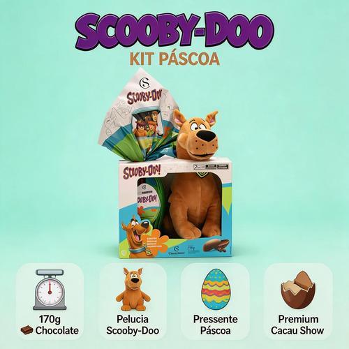 Miniatura Ovo Páscoa Infantil 2026 Cacau Show Scooby Doo 170G Pelúcia