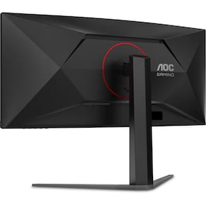 Monitor Gamer Curvo 34" LED AOC AGON U34G4C/57 Ultrawide QHD 180Hz 0,5ms Preto e Cinza