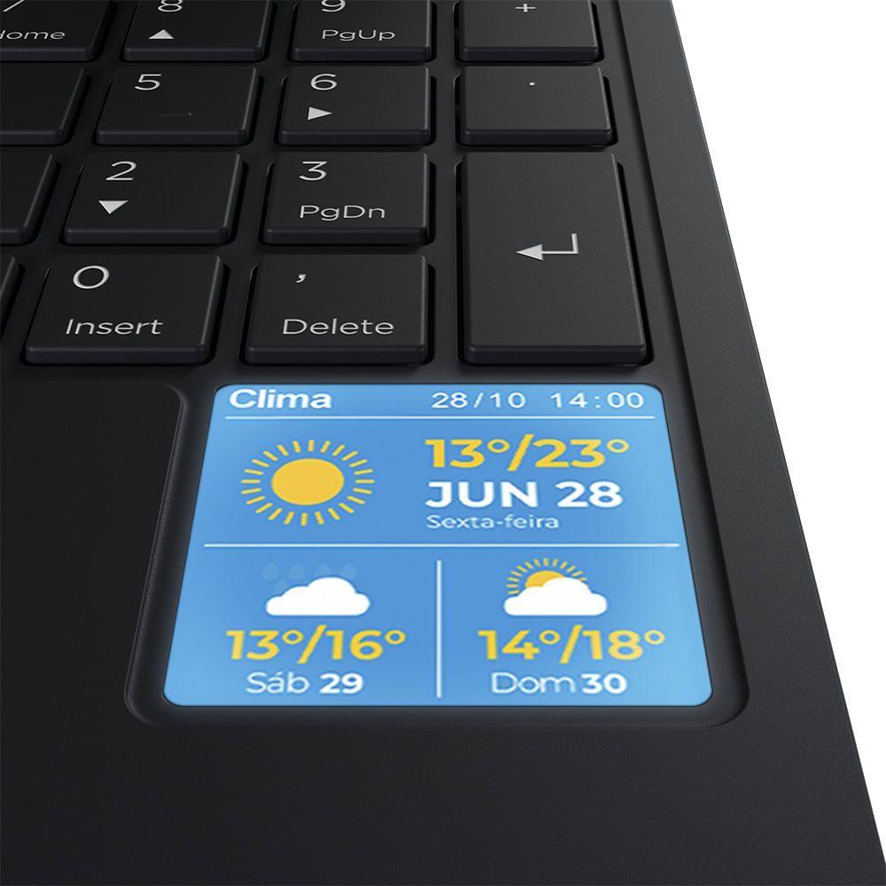 Miniatura Notebook Positivo Vision R15M AMD Ryzen 7-5825U Linux 24GB RAM 512GB SSD Wi-Fi 6 - 15” Full HD IPS - Minitela - Preto