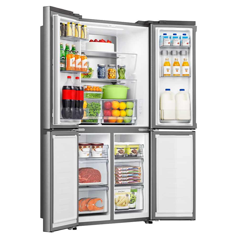 Refrigerador Multidoor Hisense Frost Free Inverter Dual Tech Cooling com 456 Litros Inox - RQ5P470 110