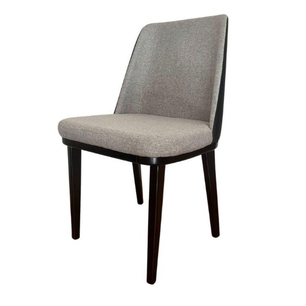 Conjunto Mesa De Jantar Saarinen 100 Cm Laca Preta Com 4 Cadeiras Londres Revestida Em Tecido Linho E Courino Cor Preto