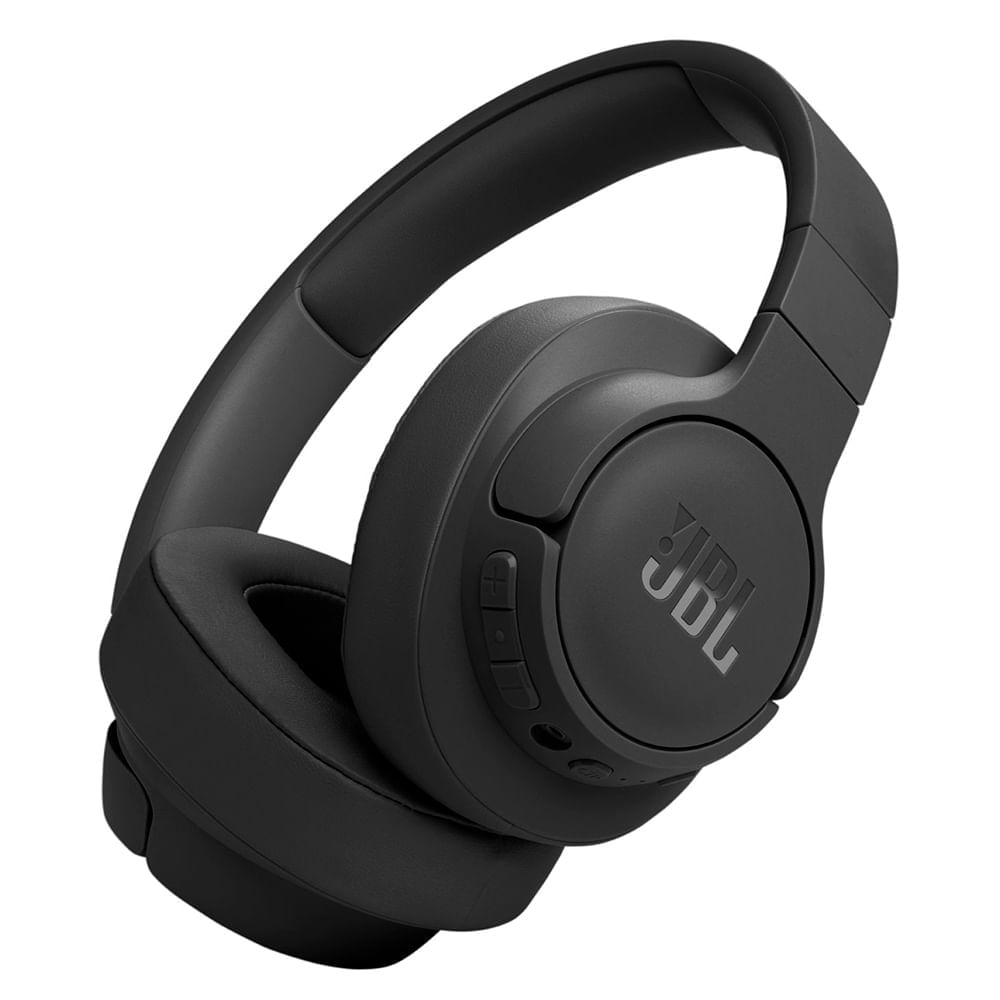 Miniatura Fone de Ouvido Bluethooth JBL Tune 770 NC Headphone Preto com Cancelamento de Ruídos Adaptativo