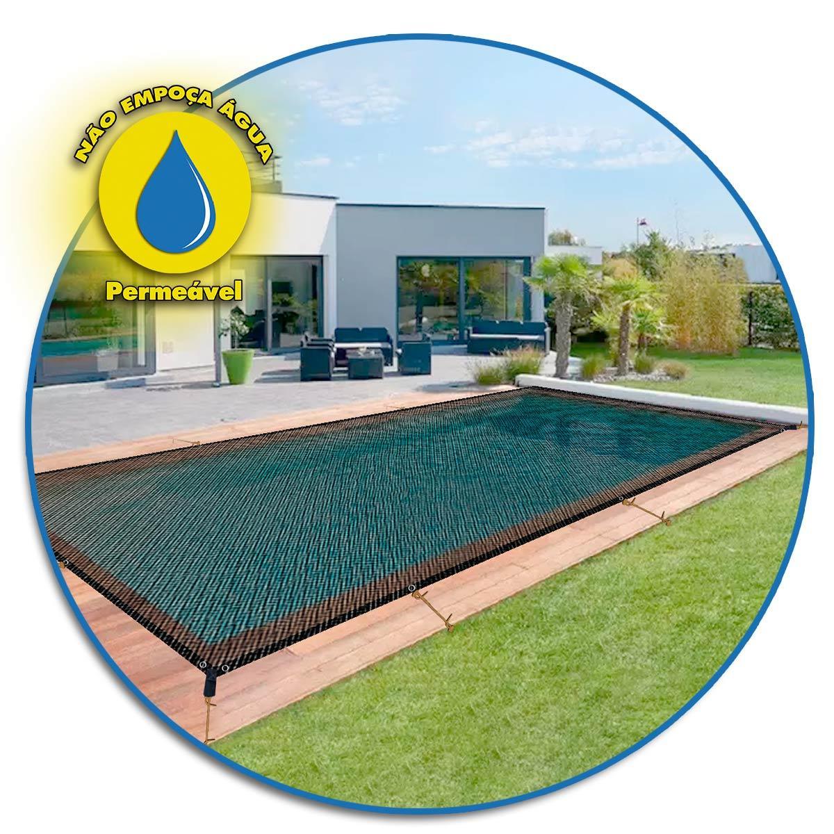 Miniatura Capa Lona Piscina Cobrir Proteção Retangular Sob Medida 3X5