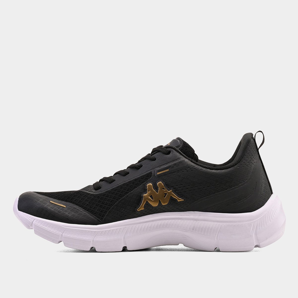 Tênis Kappa Run 300 Masculino Preto+Dourado - 38
