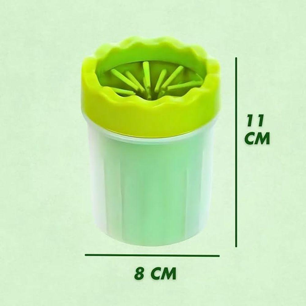 Miniatura Limpador De Pata De Cachorros Portátil - Verde