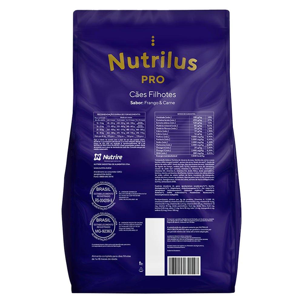 Ração Seca Nutrilus Pro Frango & Carne para Cães Filhotes - 15 Kg