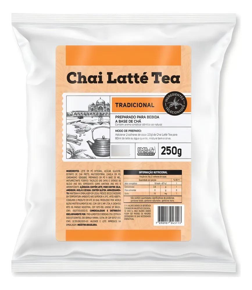 Miniatura Chá Indiano Tchai Chai Tea Latte Especiarias 250G Rende 1 L