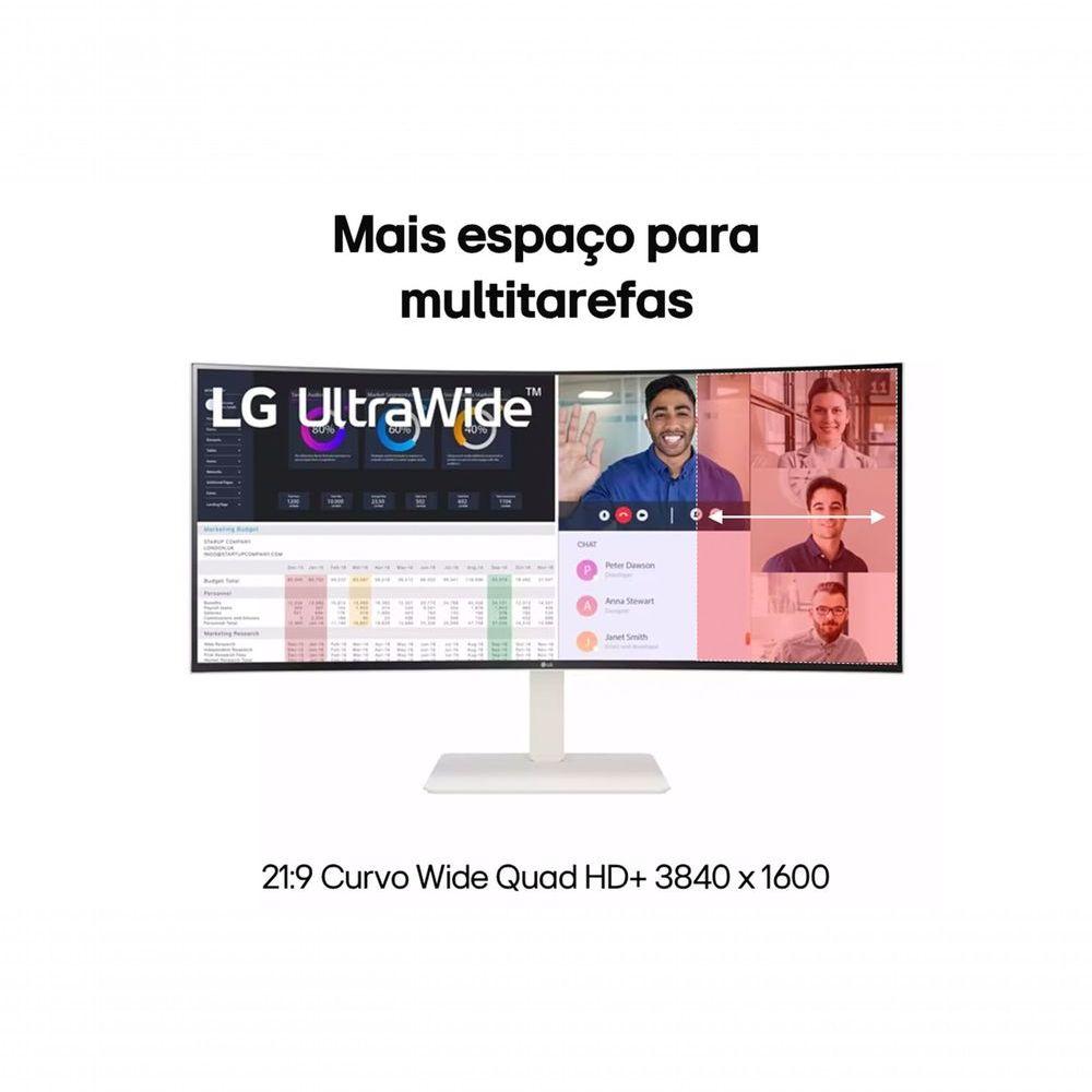 Miniatura Monitor LG 38WR85QC-W UltraWide Curvo QHD+ IPS 144Hz E Thunderbolt 4